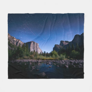 The Milky Way   Yosemite National Park Fleece Blanket
