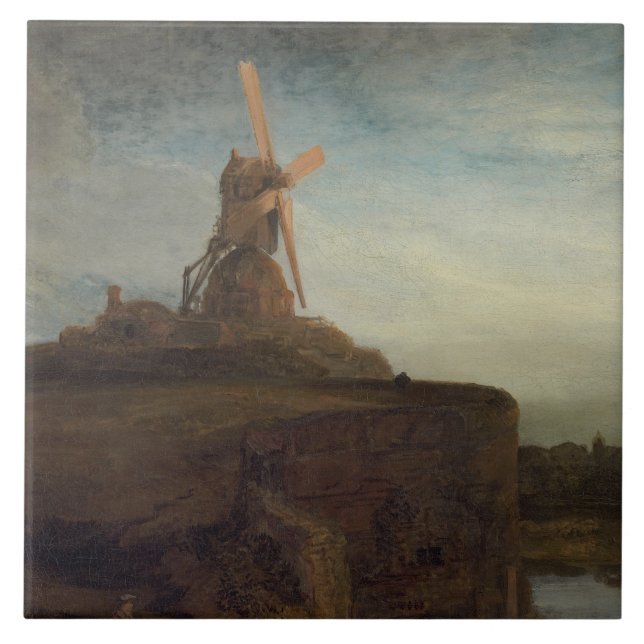 The Mill, 1645- 48 (oil on canvas) Tile (Front)