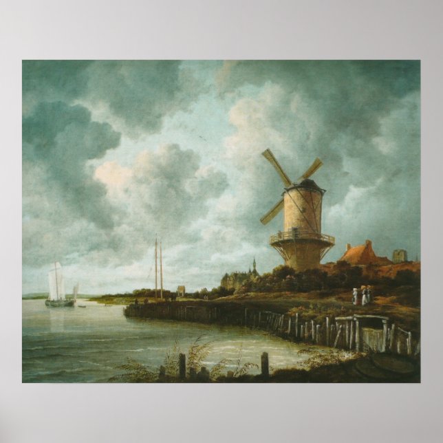 The Mill at Wijk-bij-Duurstede Poster (Front)