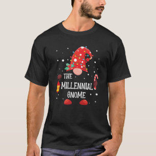 The Millennial Gnome Matching Family Christmas Gno T-Shirt
