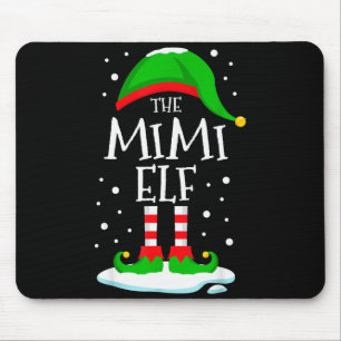 The Mimi Elf Christmas Family Matching Xmas Grandm Mouse Pad