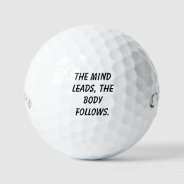 'The Mind Leads, The Body Follows' Visualisation  Golf Balls