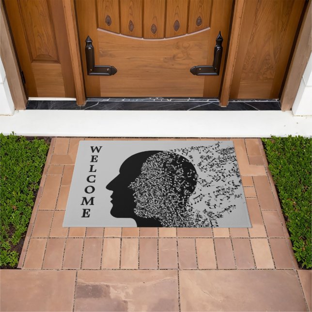 The Mind of Music Grey Welcome Doormat (Outdoor)