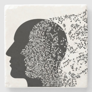 The Mind of Music Stone Coaster
