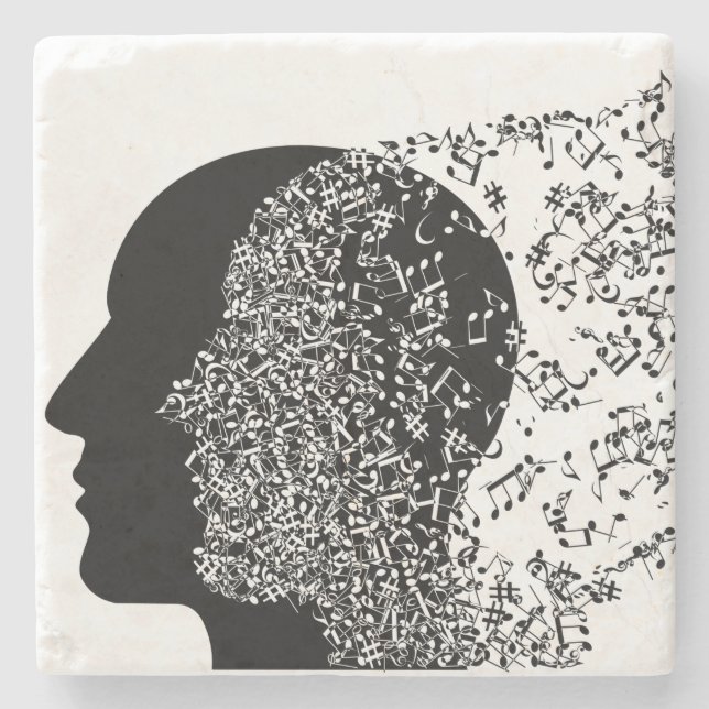 The Mind of Music Stone Coaster (Front)