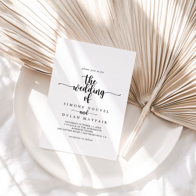 The Minimalist Calligraphy Wedding of Gold  (Creator Uploaded)