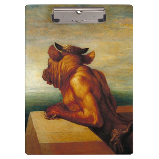 The Minotaur (by George Frederic Watts) Clipboard (Front)