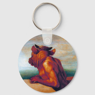 The Minotaur by George Frederic Watts Key Ring