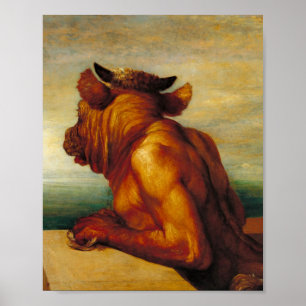 The Minotaur (by George Frederic Watts) Poster