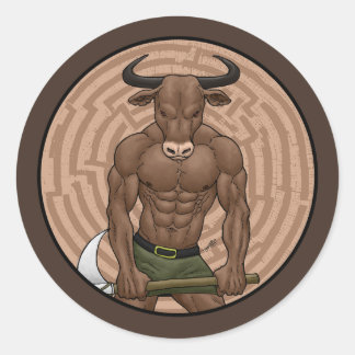 The Minotaur Classic Round Sticker