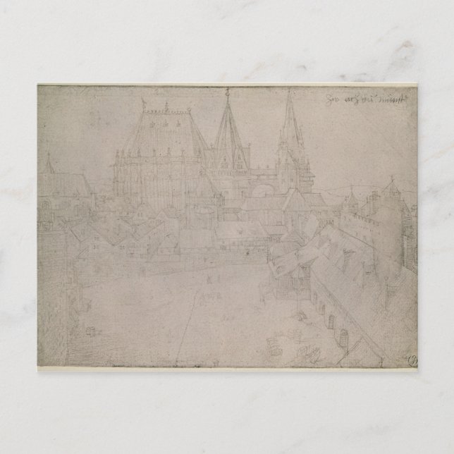The Minster at Aachen, 1520 Postcard (Front)