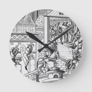 The Mint, after a woodcut in 'De l'Institution de Round Clock