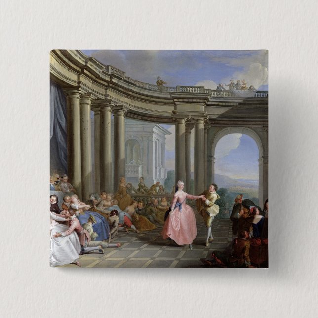 The Minuet 15 Cm Square Badge (Front)