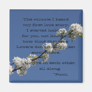 The Minute I heard my first love story Magnet
