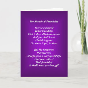 The Miracle of Friendship Greeting Card