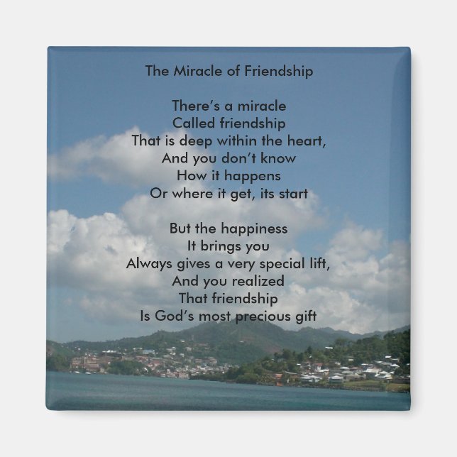 The Miracle of Friendship Magnet (Front)