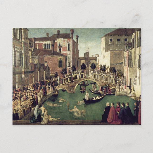 The Miracle of the Cross on San Lorenzo Bridge Postcard (Front)