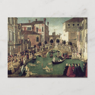 The Miracle of the Cross on San Lorenzo Bridge Postcard