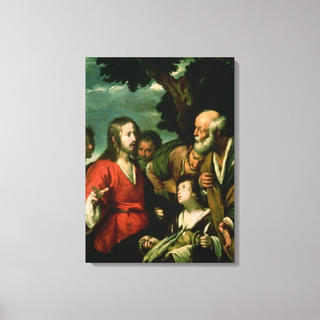 The Miracle of the Loaves and Fishes, c.1630 Canvas Print (Front)