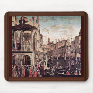 The Miracle Of The Relic Of The Holy Cross, By Car Mouse Pad