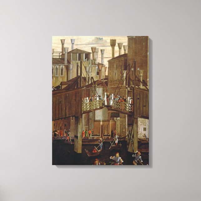 The Miracle of the Relic of the Holy Cross, detail Canvas Print (Front)