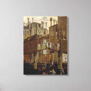 The Miracle of the Relic of the Holy Cross, detail Canvas Print