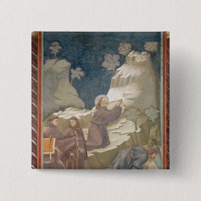 The Miracle of the Spring, 1297-99 15 Cm Square Badge (Front)