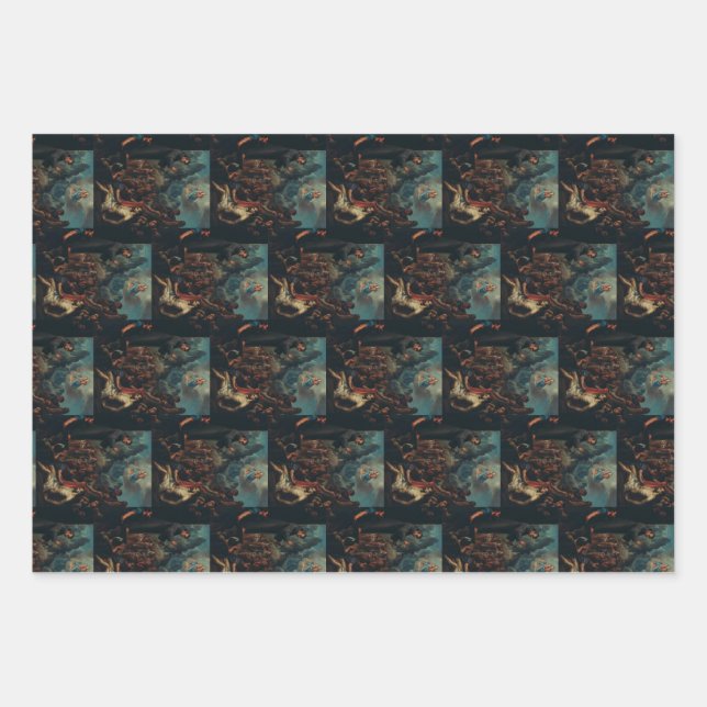 The Miracles of Saint Salvador of Horta Wrapping Paper Sheet (Front)
