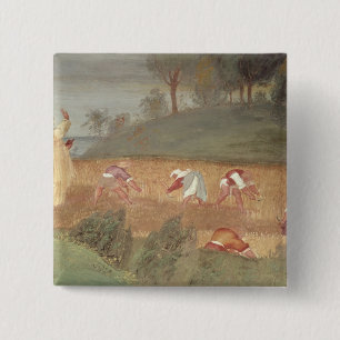 The Miracles of St. Clare of Assisi 15 Cm Square Badge
