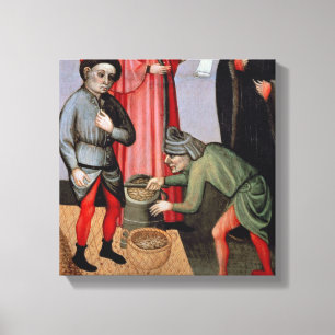 The Miraculous Multiplication of the Grain, detail Canvas Print