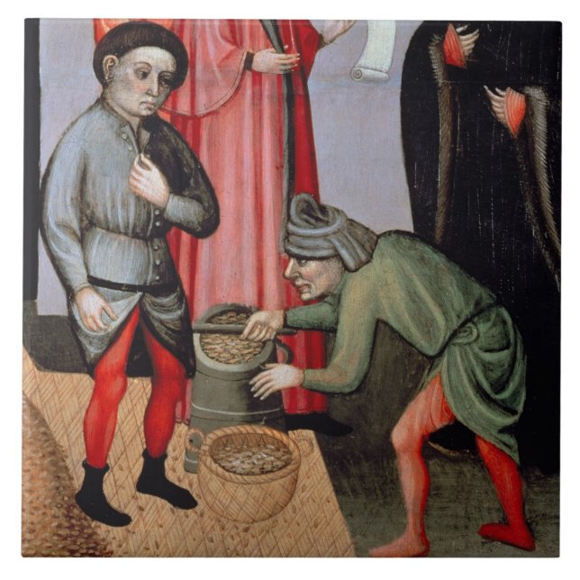 The Miraculous Multiplication of the Grain, detail Tile (Front)