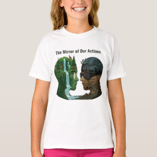 The Mirror of Our Actions: Nature vs Industry  T-Shirt