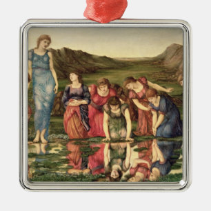 The Mirror of Venus, 1870-76 (oil on canvas) Metal Tree Decoration