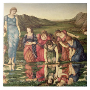 The Mirror of Venus, 1870-76 (oil on canvas) Tile
