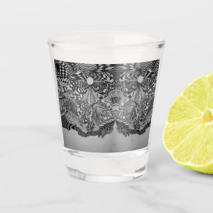 The mirrored Silver Sun Shot Glass