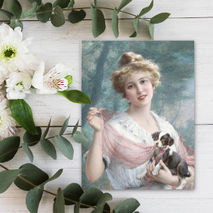 The Mischievous Puppy by Emile Vernon Postcard