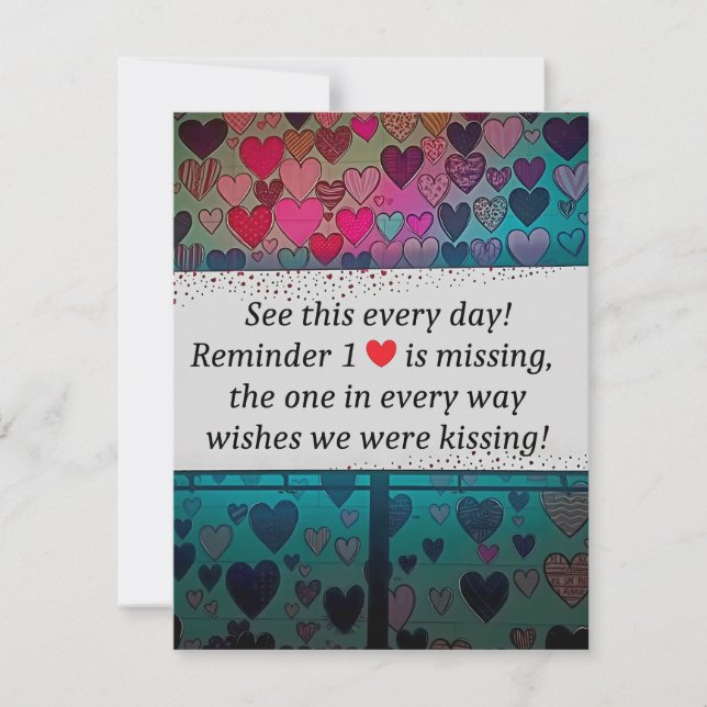 The Missing Heart Loves You Card (Front)