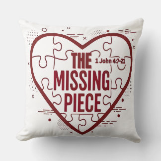 The Missing Piece – Faith Heart Design Cushion