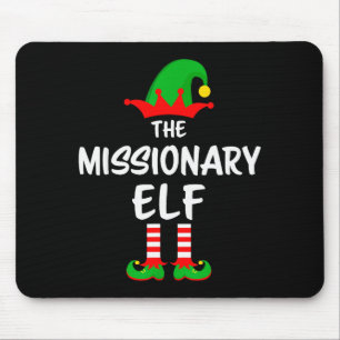 The Missionary Elf Matching Family Christmas  Mouse Pad