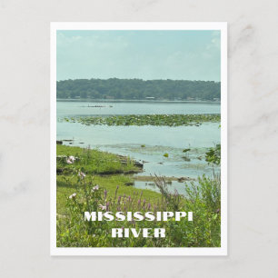 The Mississippi River from the Great River Road Postcard