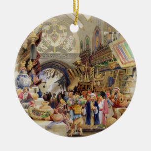 The Missr Tcharsky, or Egyptian Market, in Constan Ceramic Tree Decoration
