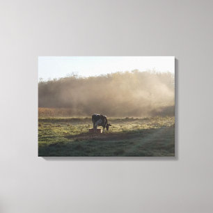 The Misty Countryside Canvas Print