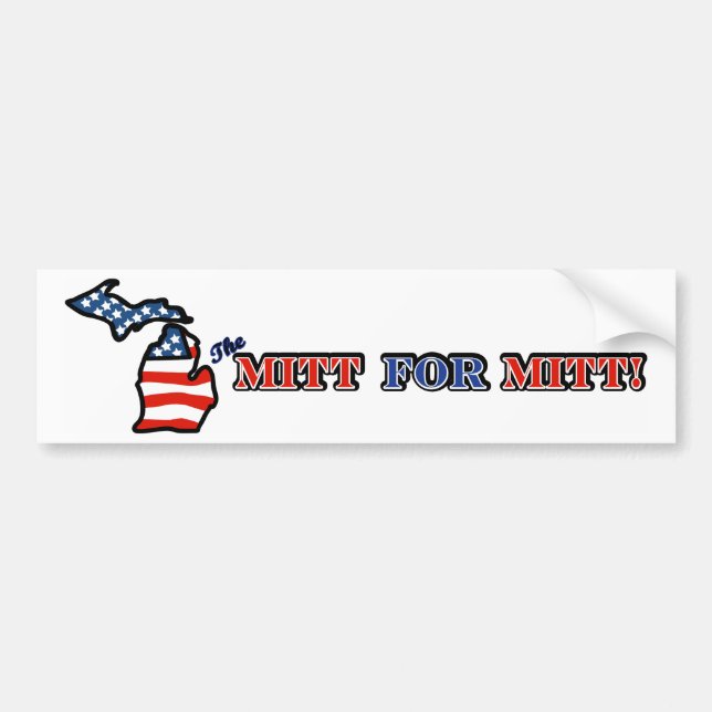 The Mitt for MITT Bumper Sticker (Front)