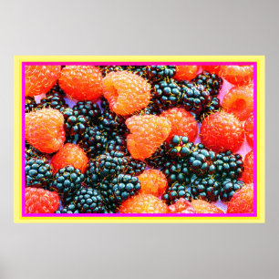 "The Mix of Berries" Cute Photo. Buy Now Poster