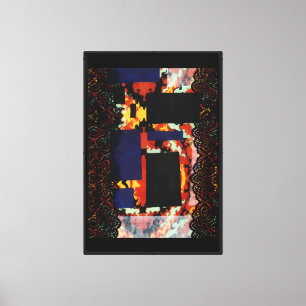 The Mixed Media Lace Up Canvas Print