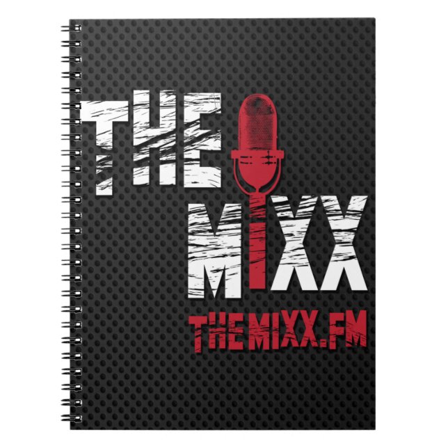The MIXX Branded Spiral Notebook (Front)