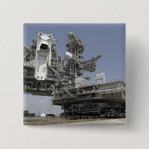 The mobile launcher platform is being moved 15 cm square badge
