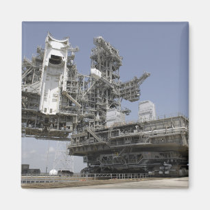 The mobile launcher platform is being moved magnet
