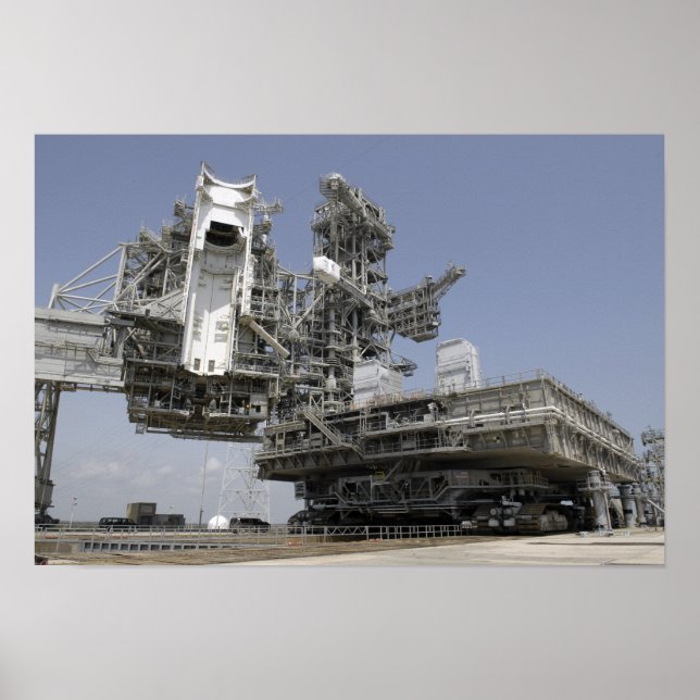 The mobile launcher platform is being moved poster (Front)