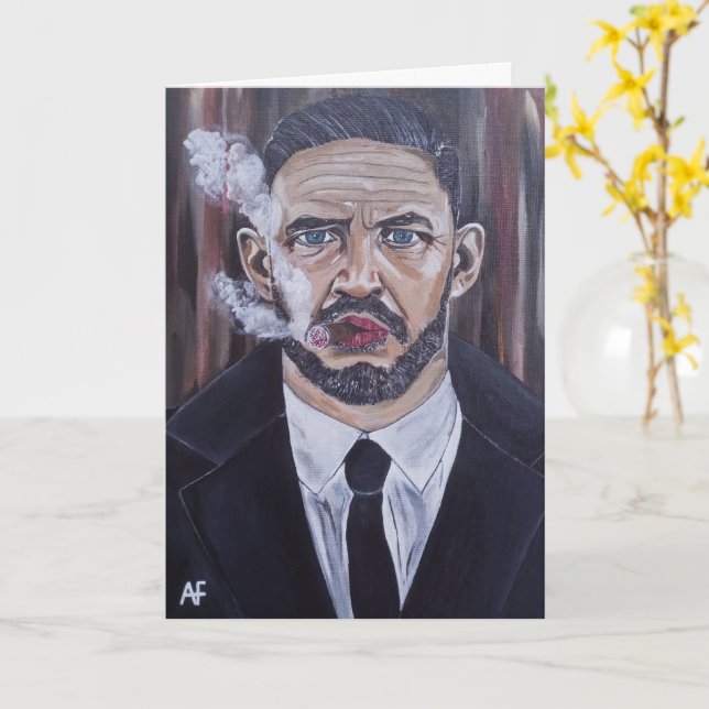 The Mobster Painting by Alfred Fox Card (Yellow Flower)